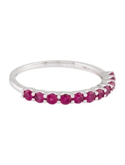 Pre-owned Ring 14k Ruby Band In Multi