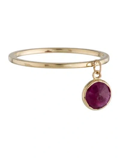 Pre-owned Ring 14k Ruby Cocktail  In Multi