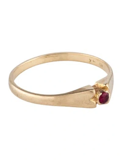 Pre-owned Ring 14k Ruby Cocktail  In Multicolor
