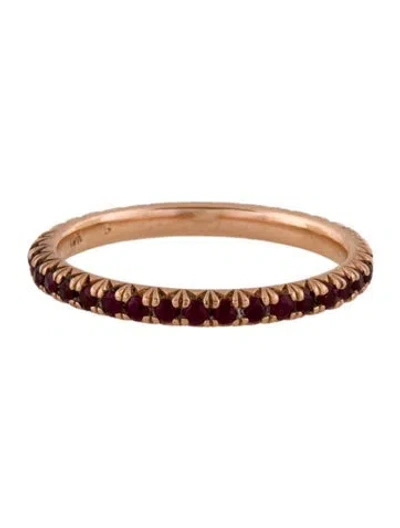 Pre-owned Ring 14k Ruby Eternity Band In Multi