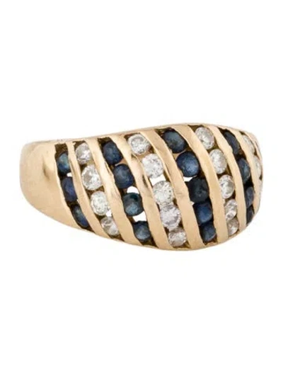 Pre-owned Ring 14k Sapphire & Diamond  In Multi