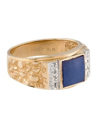 Pre-owned Ring 14k Sapphire & Diamond  In Multi