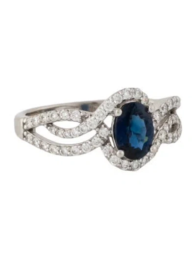 Pre-owned Ring 14k Sapphire & Diamond  In Multi