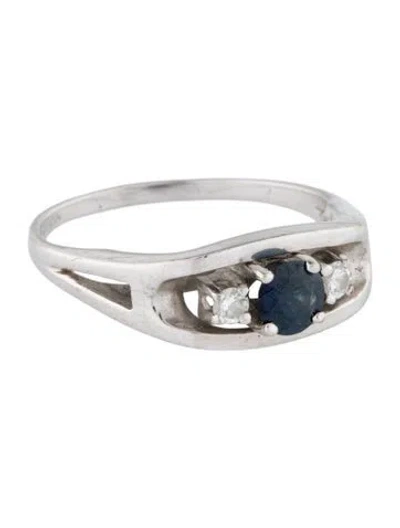 Pre-owned Ring 14k Sapphire & Diamond  In Multi