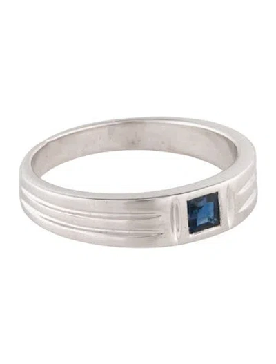 Pre-owned Ring 14k Sapphire Band In Multi