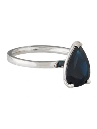 Pre-owned Ring 14k Sapphire Cocktail  In Multi