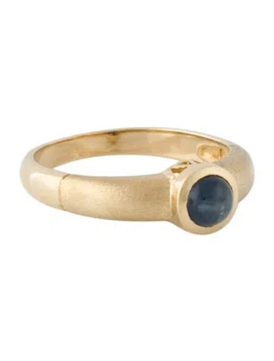 Pre-owned Ring 14k Sapphire Cocktail  In Multi