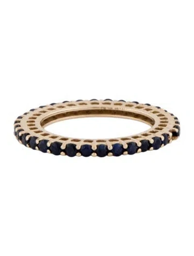 Pre-owned Ring 14k Sapphire Eternity  In Multi