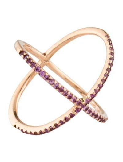 Pre-owned Ring 14k Sapphire X  In Multi