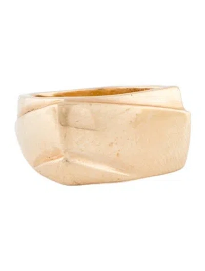 Pre-owned Ring 14k Sculptural Cocktail  In Multi