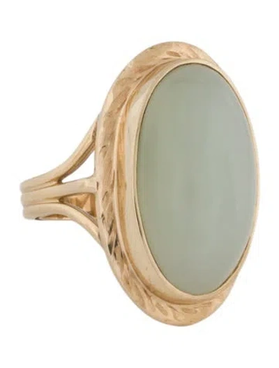 Pre-owned Ring 14k Serpentine Oval Cocktail  In Multi