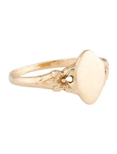 Pre-owned Ring 14k Signet  In Multi