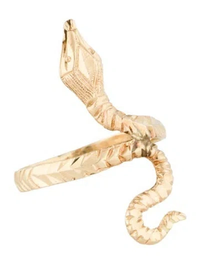 Pre-owned Ring 14k Snake  In Multi