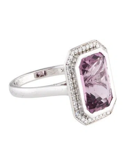 Pre-owned Ring 14k Spinel & Diamond Cocktail  In Multi