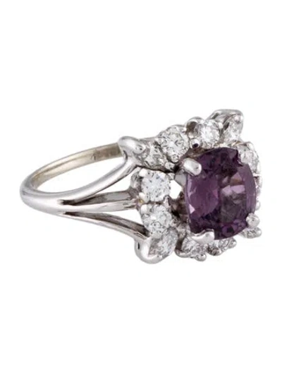 Pre-owned Ring 14k Spinel & Diamond Cocktail  In Multi
