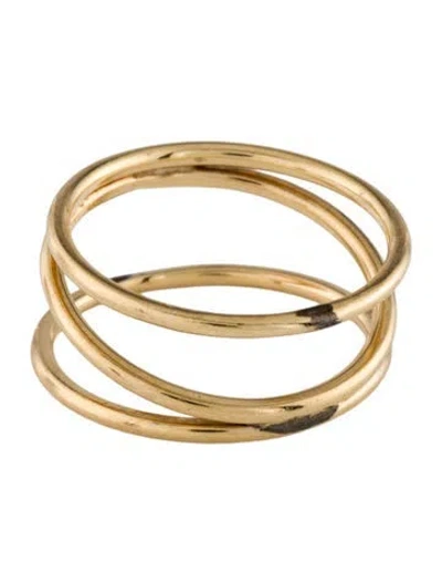 Pre-owned Ring 14k Spiral Band  In Multicolor