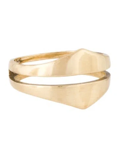 Pre-owned Ring 14k Split Shank Band In Multicolor