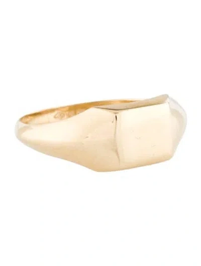 Pre-owned Ring 14k Square Signet  In Multi
