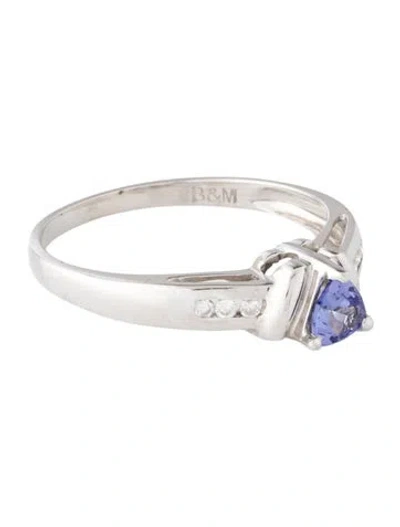 Pre-owned Ring 14k Tanzanite & Diamond  In Multicolor