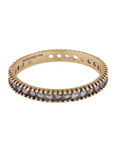 Pre-owned Ring 14k Tanzanite Eternity Band In Multicolor