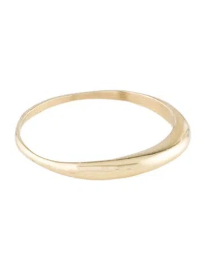 Pre-owned Ring 14k Tapered Band In Multi