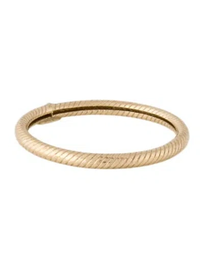 Pre-owned Ring 14k Textured Band  In Multi