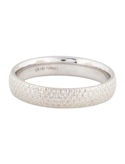 Pre-owned Ring 14k Textured Band  In Multi