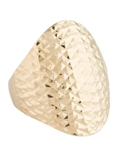 Pre-owned Ring 14k Textured Cocktail  In Multicolor