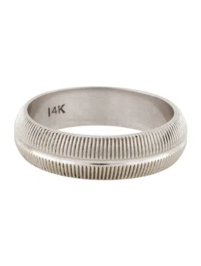 Pre-owned Ring 14k Textured  Band In Multicolor