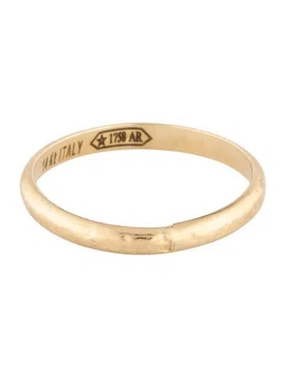Pre-owned Ring 14k Thin Band In Multi