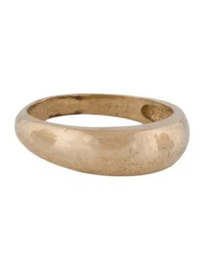 Pre-owned Ring 14k Thin Dome  In Multi