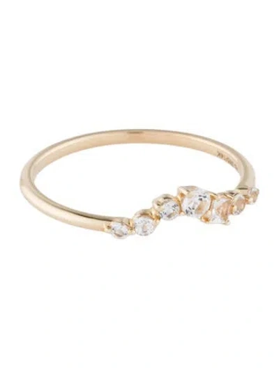 Pre-owned Ring 14k Topaz Band In Multi