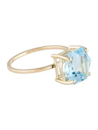 Pre-owned Ring 14k Topaz Cocktail  In Multi
