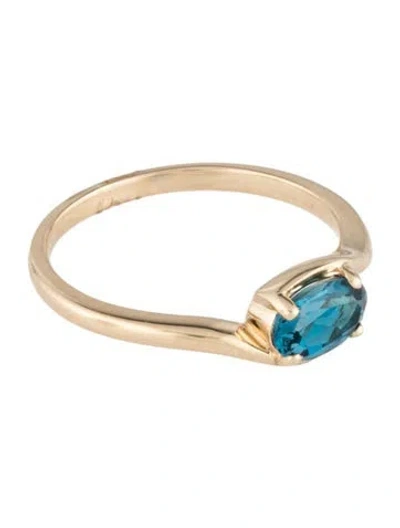 Pre-owned Ring 14k Topaz Cocktail  In Multicolor