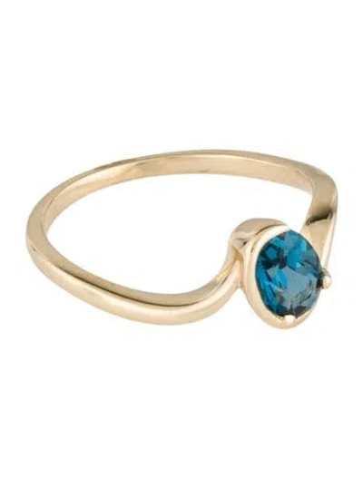 Pre-owned Ring 14k Topaz Cocktail  In Multicolor