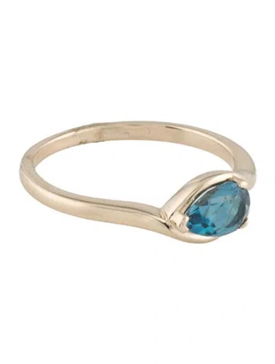 Pre-owned Ring 14k Topaz Cocktail  In Multicolor