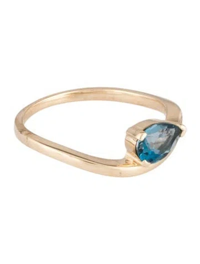 Pre-owned Ring 14k Topaz  In Multicolor