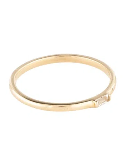 Pre-owned Ring 14k Topaz Thin Band In Multi