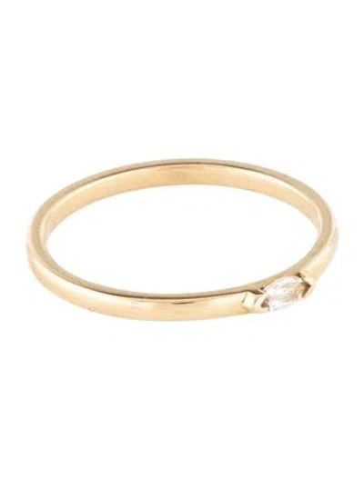 Pre-owned Ring 14k Topaz Thin Band In Multi