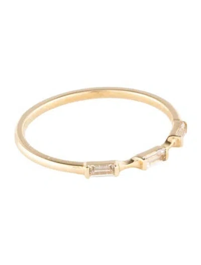 Pre-owned Ring 14k Topaz Thin Band In Multi