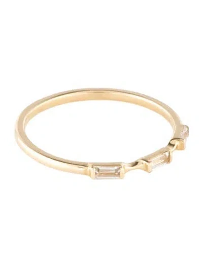 Pre-owned Ring 14k Topaz Thin Band In Multi