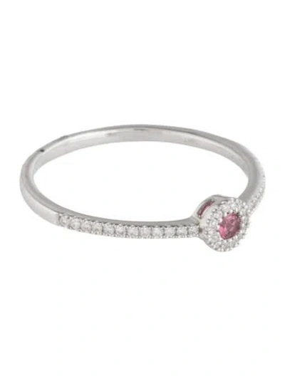 Pre-owned Ring 14k Tourmaline & Diamond Cocktail  In Multicolor