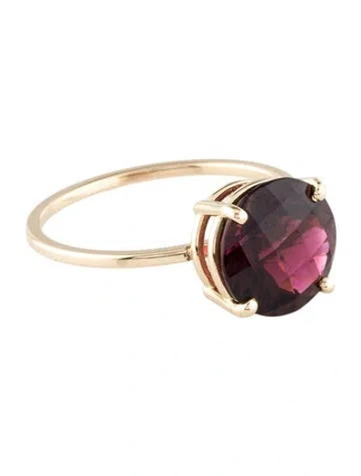 Pre-owned Ring 14k Tourmaline Cocktail  In Multi