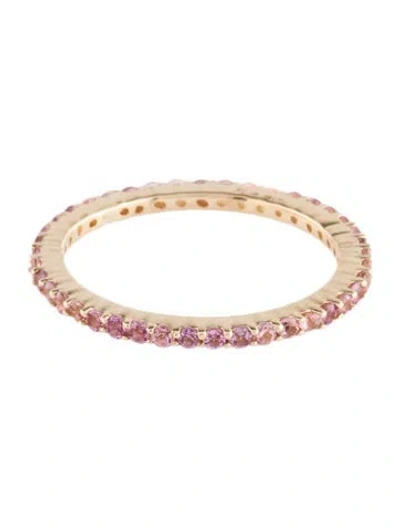 Pre-owned Ring 14k Tourmaline Eternity Band In Multi