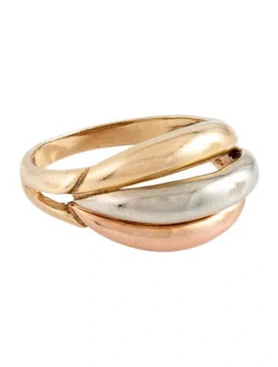 Pre-owned Ring 14k Tri-color  In Multicolor
