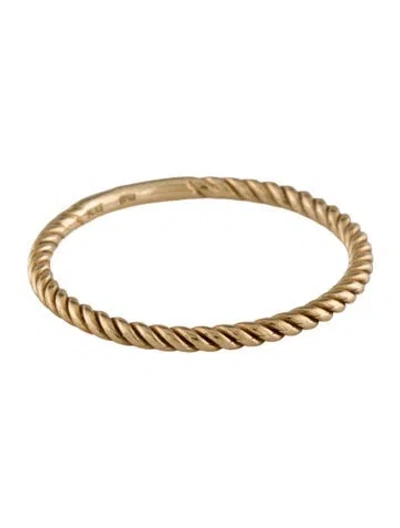 Pre-owned Ring 14k Twist Band In Multicolor