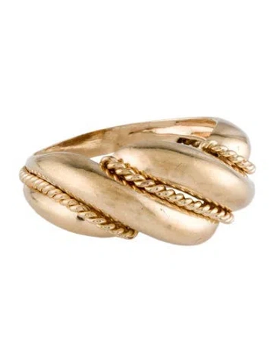 Pre-owned Ring 14k Twist Band  In Multi