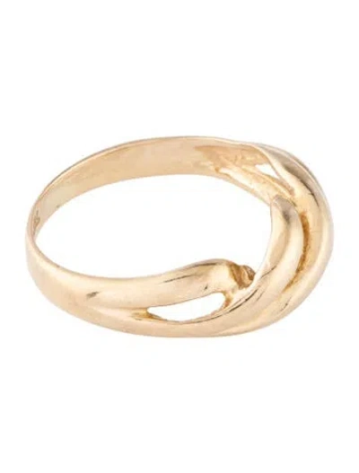 Pre-owned Ring 14k Twisted Band In Multicolor