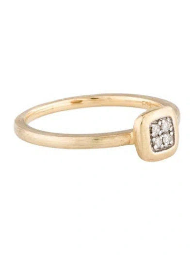 Pre-owned Ring 14k Two Tone Diamond Stackable Cocktail  In Multi