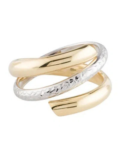 Pre-owned Ring 14k Two-tone  In Multi
